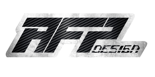 Carbon fiber design logo with 'GTR' text on a white background